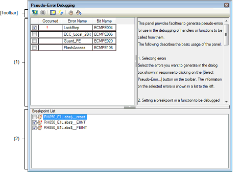 Pseudo Error Debugging Panel Full Spec Emulator E1 E20 Cs