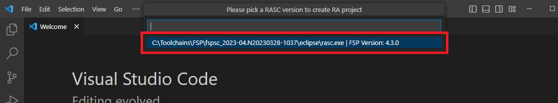 rasc cp create select rasc
