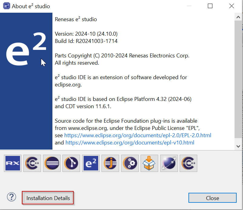 installation ccrx e2studio tips2