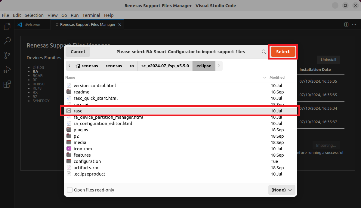 linux rasc register 4