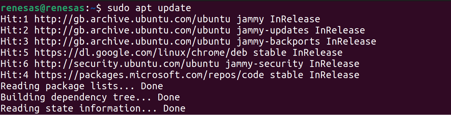 ubuntu apt update
