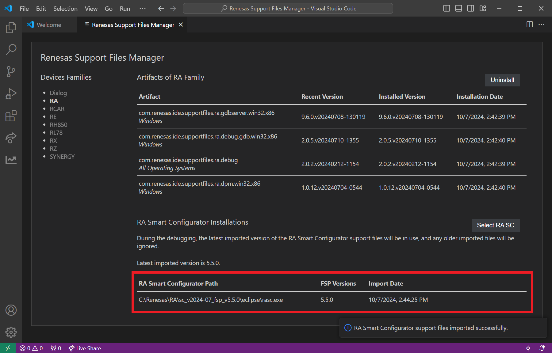 windows rasc register 4